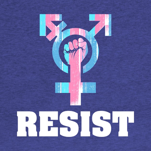 Resist with Transgender Symbol by Trans Action Lifestyle